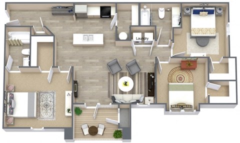 330 Cunningham Lane 2-3 Beds Apartment, Affordable for Rent - Photo Gallery 3